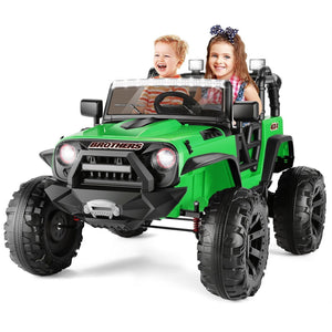 24V 2-Seater Kids Ride-On Truck Car with 2×200W Motors, Remote Control, LED Lights, and 3 Speeds Trend Times 29