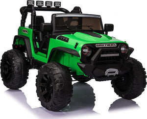 24V 2-Seater Kids Ride-On Truck Car with 2×200W Motors, Remote Control, LED Lights, and 3 Speeds Trend Times Variant 0