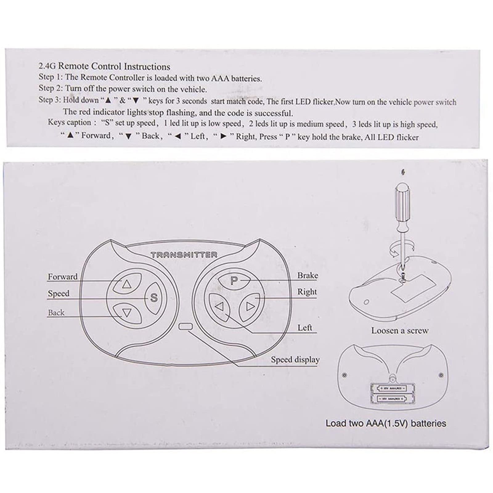 2.4G Bluetooth Remote Control and 2.4V Receiver Kit for Kids' Powered Vehicles Trend Times 3