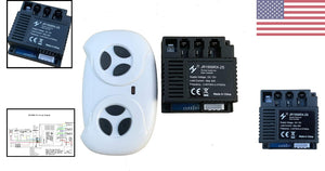 2.4G Bluetooth Remote Control and JR1958RX 2S Receiver Kit for Kids Ride-On Cars Trend Times 1