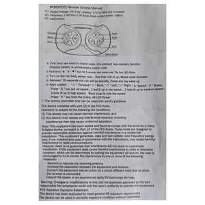 2.4G Bluetooth Remote Control Transmitter for Ride-On Car Trend Times 2