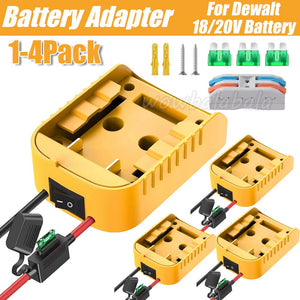 2-4 Pack Power Wheel Adapter Kit Compatible with 18V 20V Dewalt Battery Converter Trend Times Variant 0