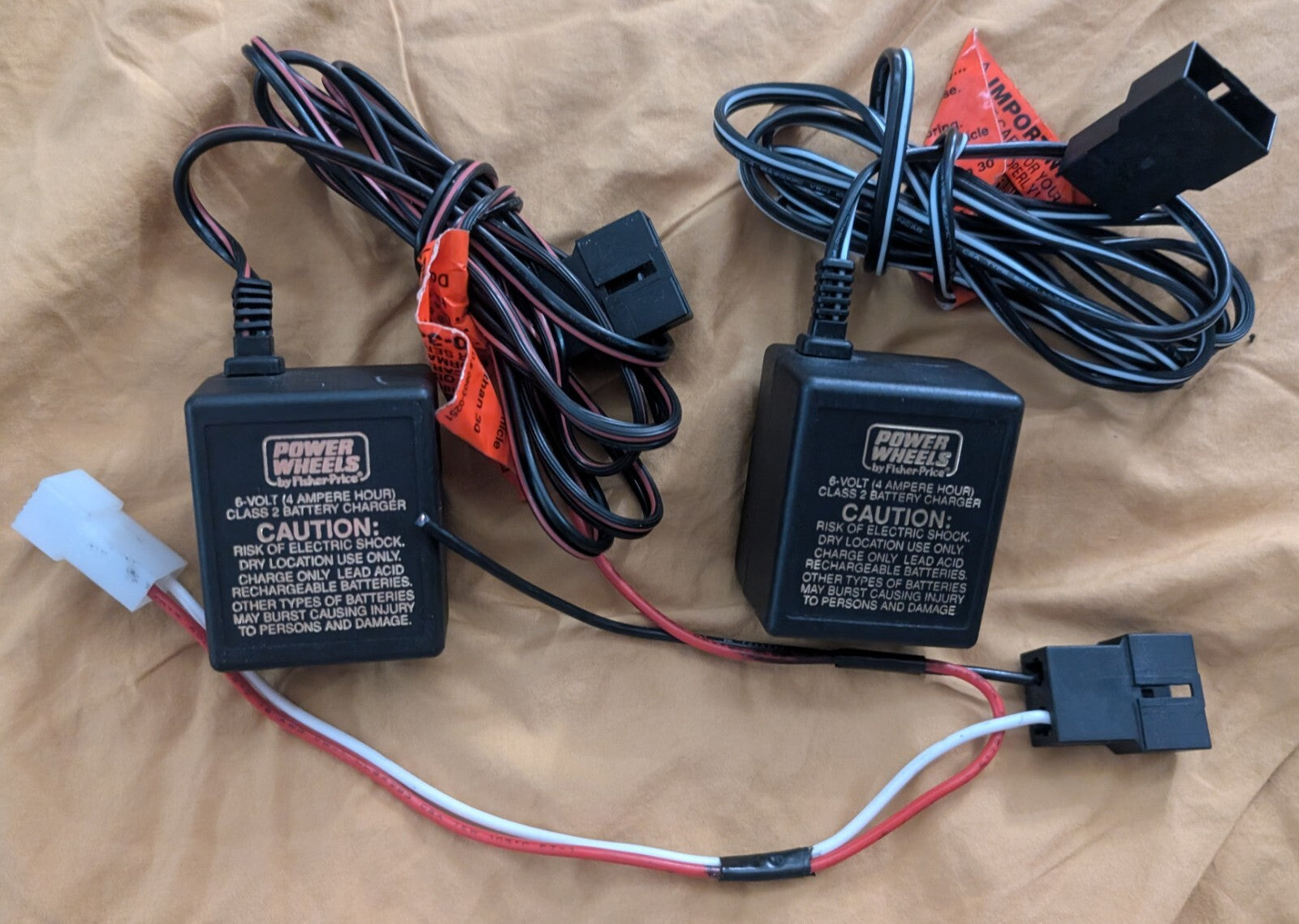 6V Power Wheels Charger with Motor and Wiring Hookup for Fisher Price Models 00801-0976 and 00801-0975 Trend Times Variant 0