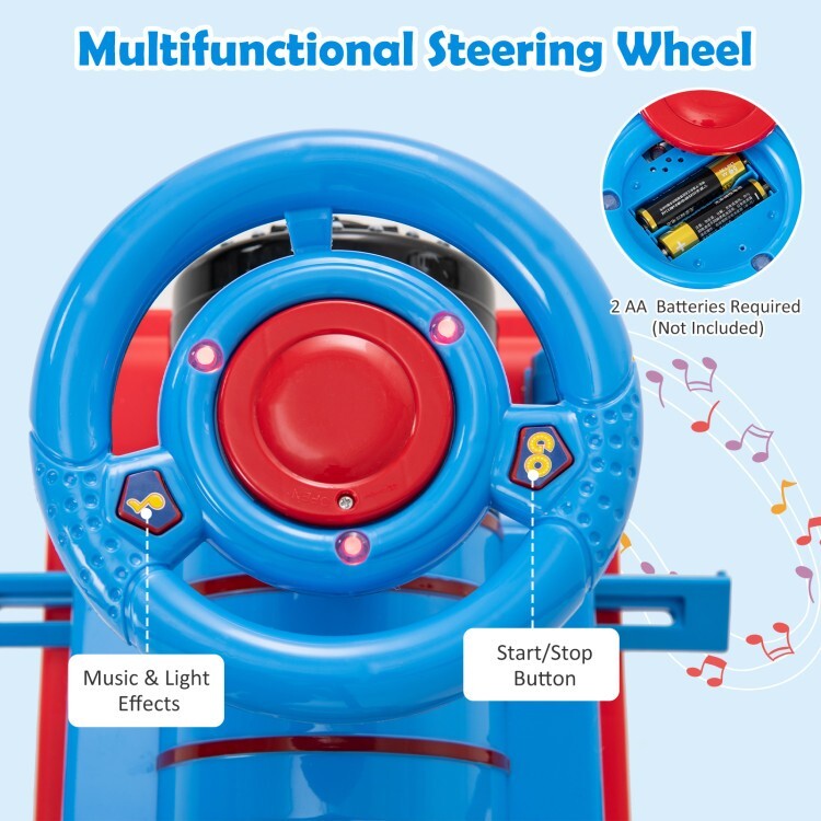 Electric 6V Battery-Powered Kids Ride-On Train Car Toy with Durable Wheels Trend Times 7
