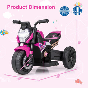 2-in-1 Kids Electric Motorcycle with Detachable Training Wheels, Headlight, and Horn Trend Times 1