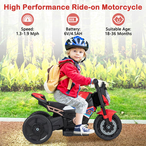 2-in-1 Kids Electric Motorcycle with Detachable Training Wheels, Headlight, and Horn Trend Times 5