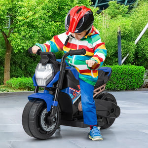 2-in-1 Kids Electric Motorcycle with Detachable Training Wheels, Headlight, and Horn Trend Times 3