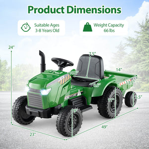 2-in-1 Kids Ride-On Tractor with 12V Battery and Remote Control Toy Car Trend Times 1