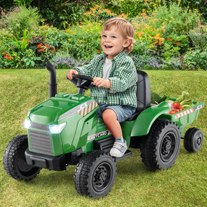 2-in-1 Kids Ride-On Tractor with 12V Battery and Remote Control Toy Car Trend Times 2