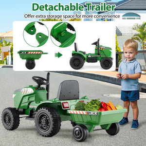 2-in-1 Kids Ride-On Tractor with 12V Battery and Remote Control Toy Car Trend Times 7