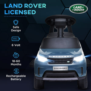 Licensed Land Rover 6V Ride-On Car with Sliding Function and Blue Lights Trend Times 5