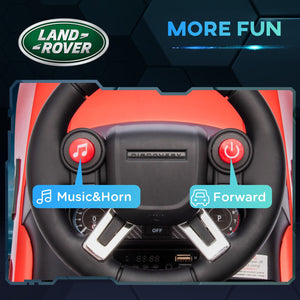 Licensed 6V Red Land Rover Ride-On Sliding Car for Kids Trend Times 6