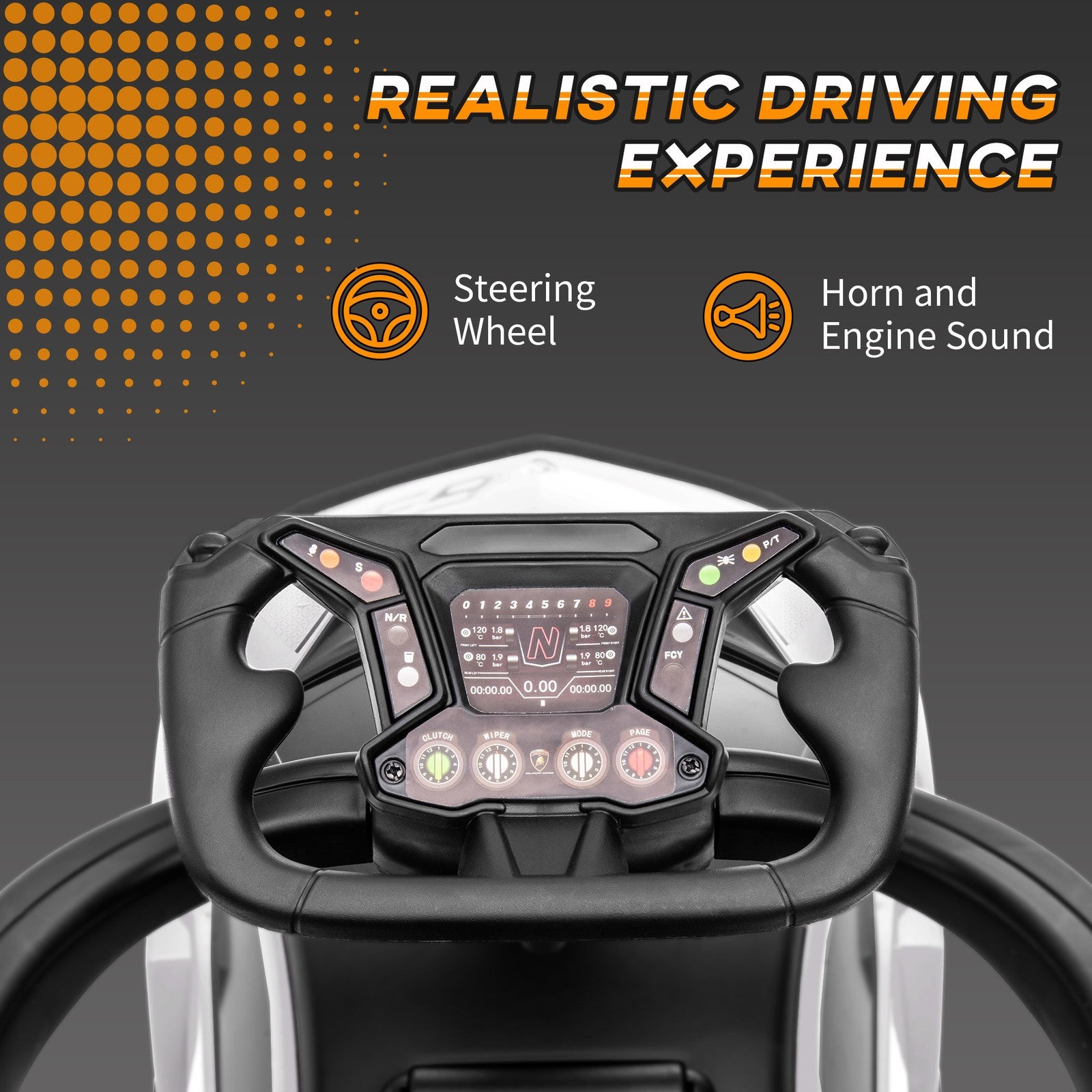 2-in-1 Licensed Toddler Ride-On Push and Sliding Car with Manual Music Features Trend Times 7