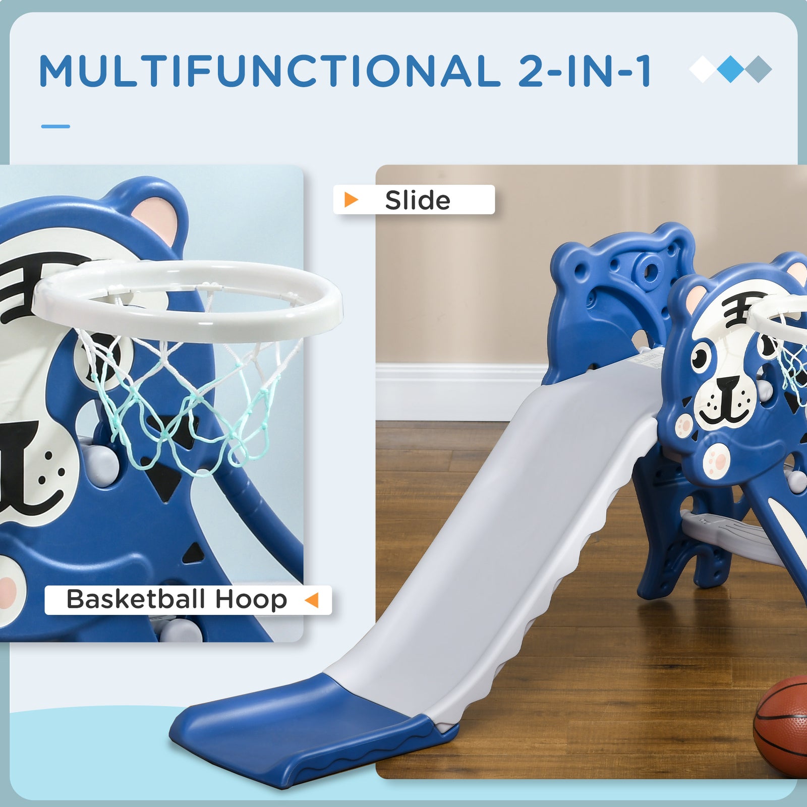 Toddler Indoor Slide Toy with Easy Setup for Babies and Young Children Trend Times 3