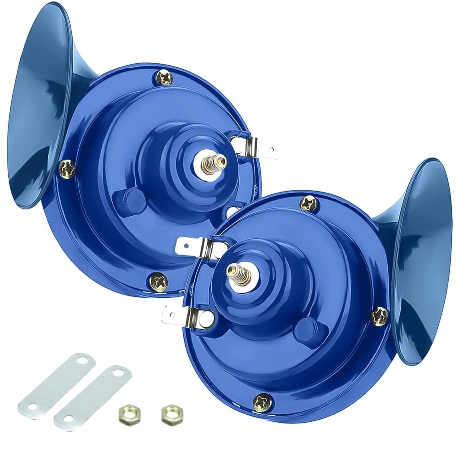 2-Pack 300dB Loud Train Horn with 12V Security Alarm Speaker Waterproof for Car Trend Times 0