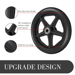 2 Pack 6 Inch Replacement Front Wheels for Wheelchairs Walkers and Rollators Trend Times 2