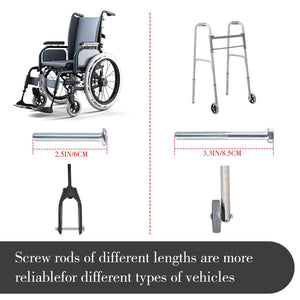 2 Pack 6 Inch Replacement Front Wheels for Wheelchairs Walkers and Rollators Trend Times 3