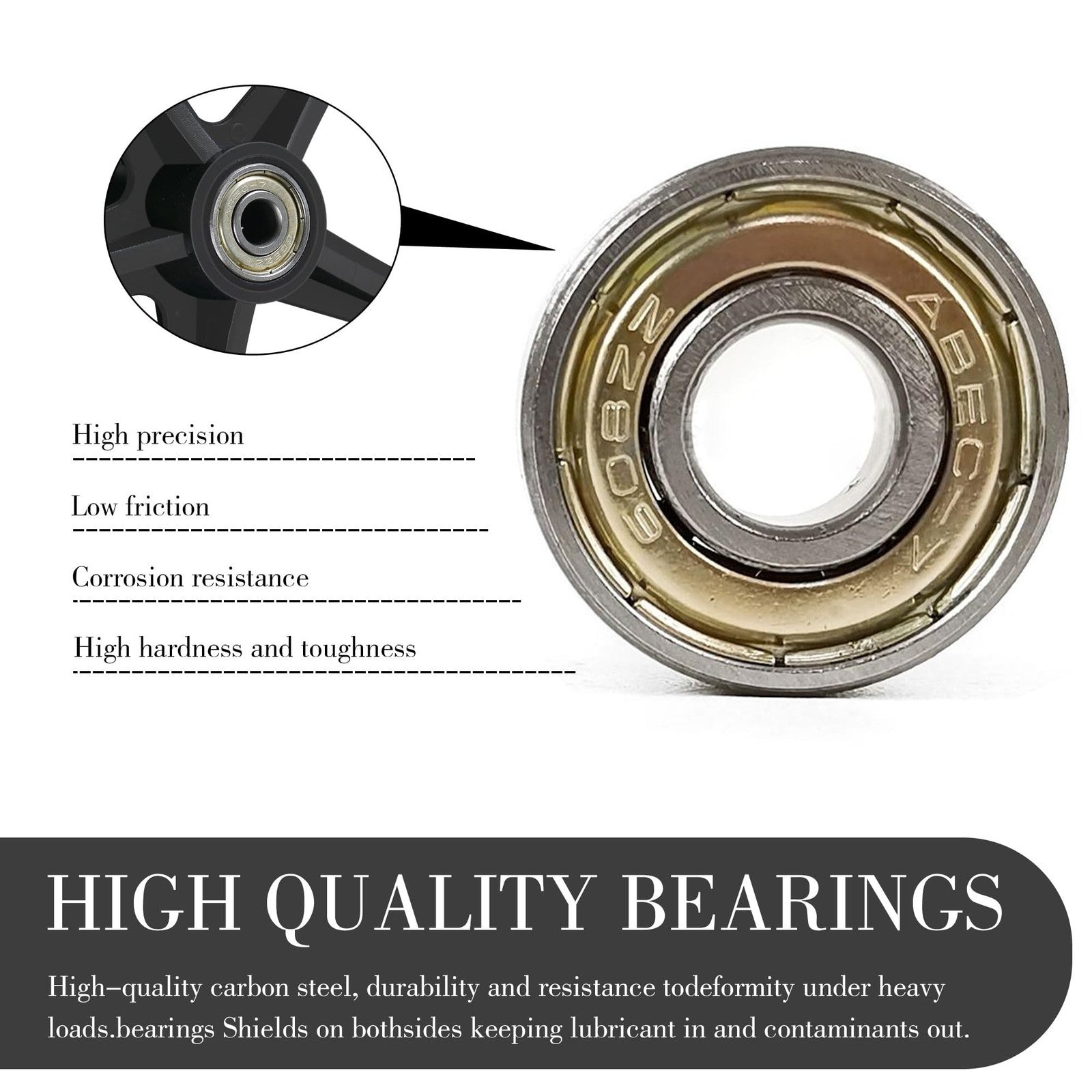 2 Pack 6 Inch Replacement Front Wheels for Wheelchairs Walkers and Rollators Trend Times 4