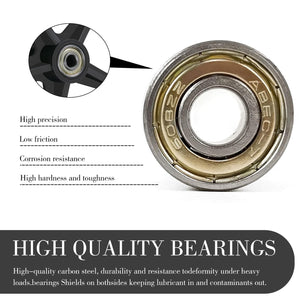 2 Pack 6 Inch Replacement Front Wheels for Wheelchairs Walkers and Rollators Trend Times 4