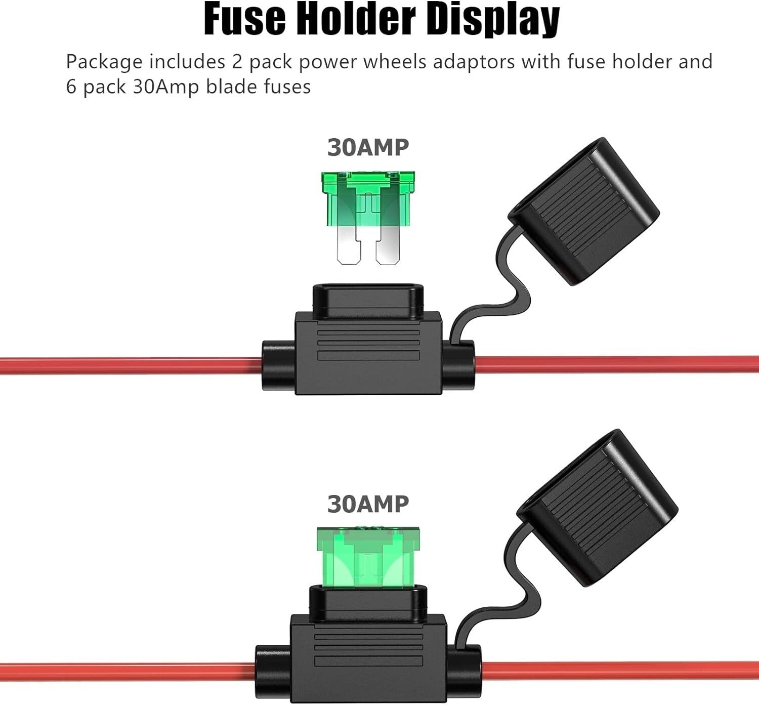 2-Pack M18 Power Wheels Adapter Kit with Spare Fuses for DIY Projects Trend Times 5