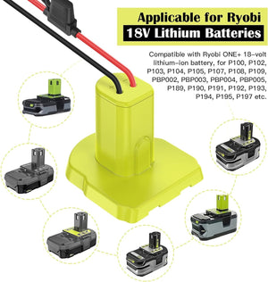 2-Pack 18V Battery Adapter with Fuses and Terminals for DIY Projects Trend Times 5