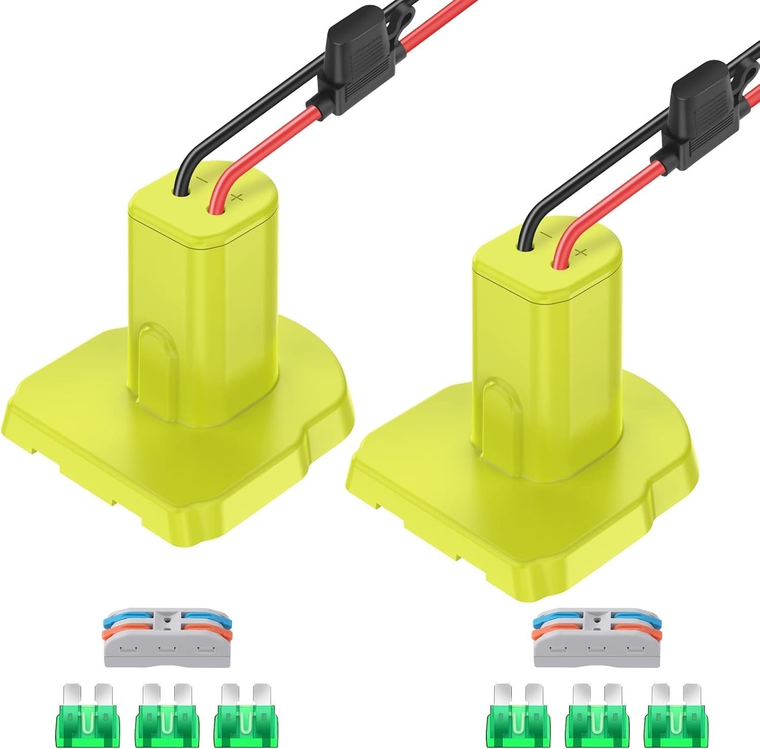 2-Pack 18V Power Wheel Adapter with 30 Amp Fuses for Safe DIY Projects Trend Times 2