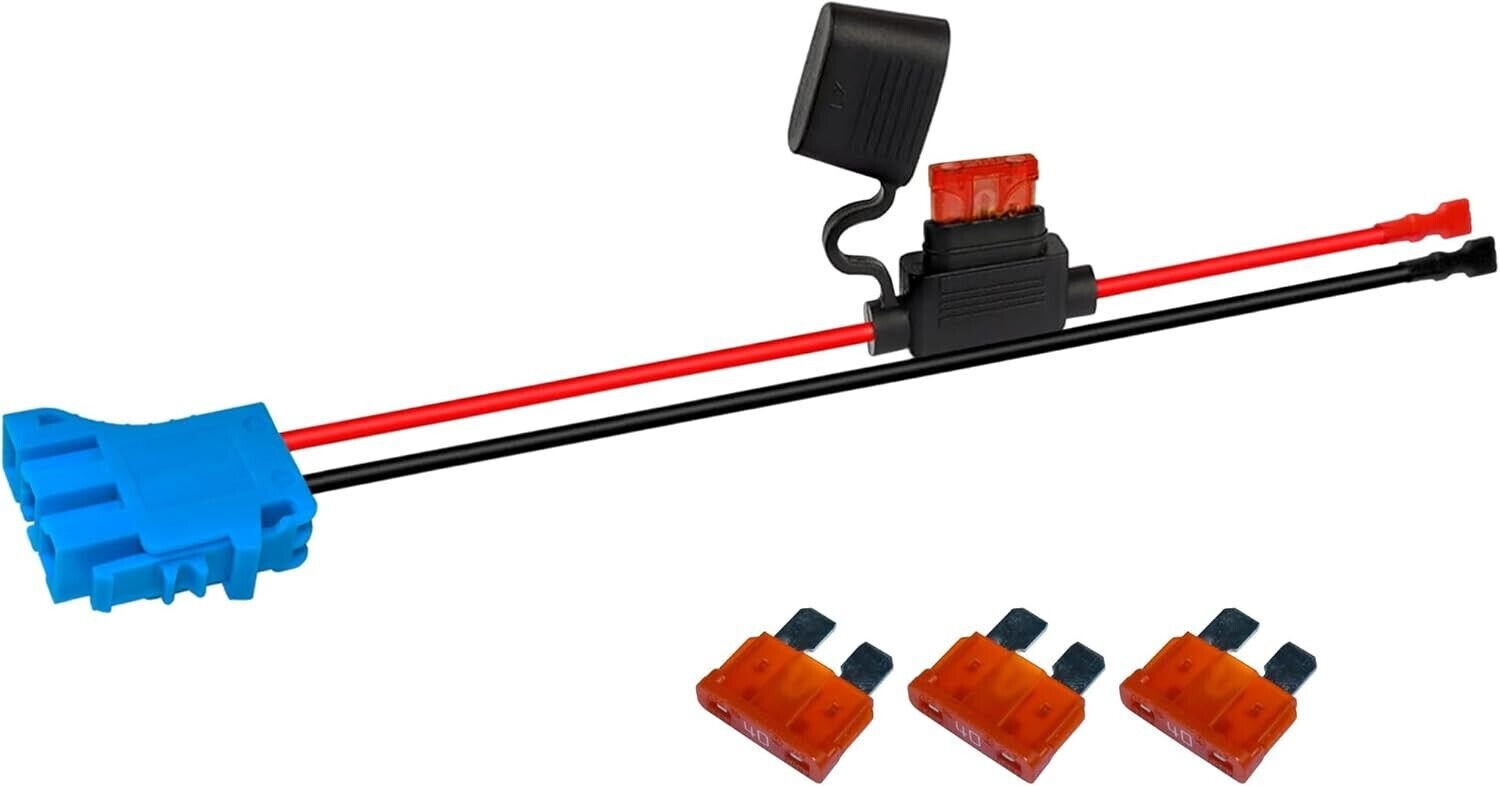 2-Pack Wire Harness and Connector with 8 Fuses for 12V SLA Battery Ride-On Cars Trend Times 10