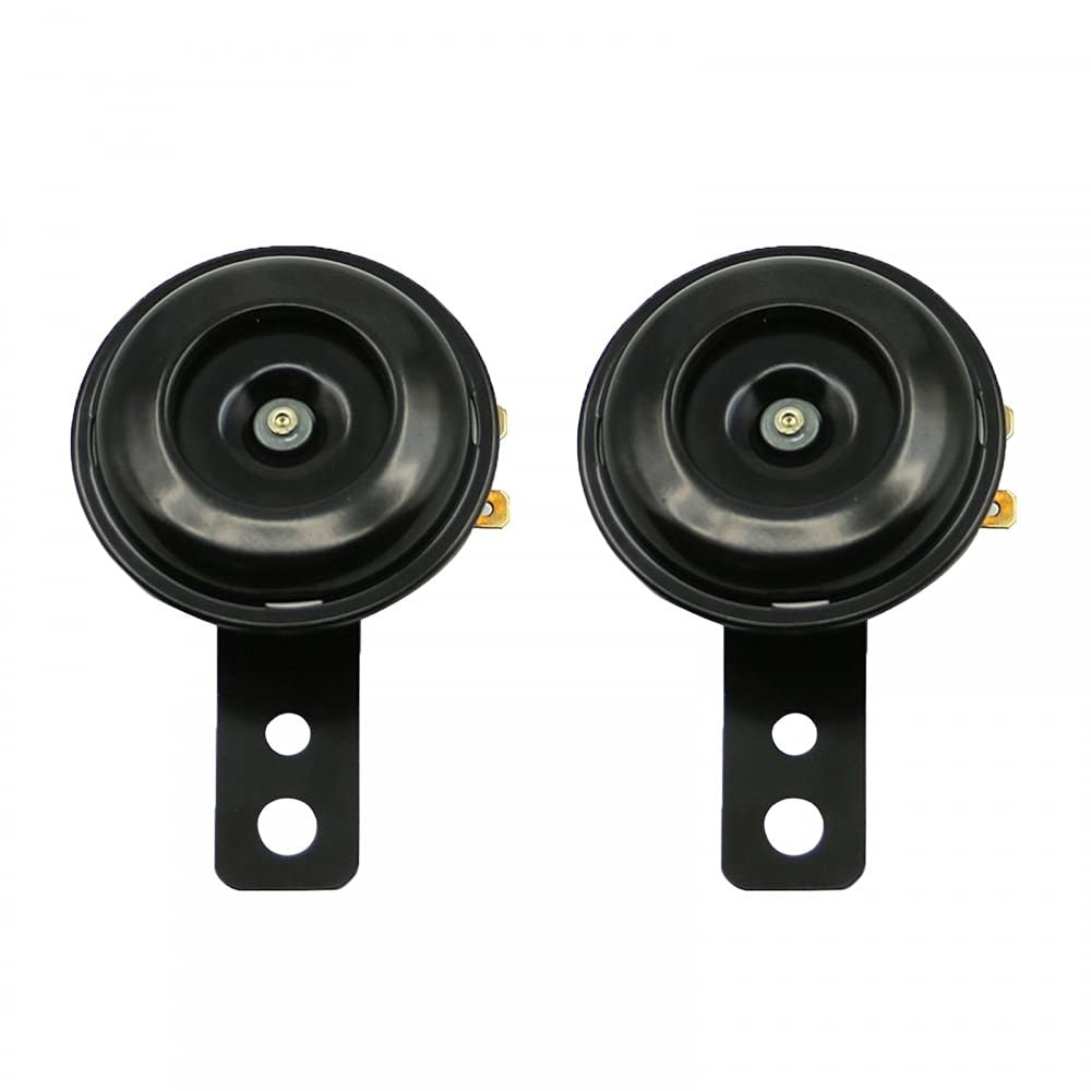 2 PCS 105dB Snail Air Horn Kit 6V DC Electric for Car Motorcycle Truck Trend Times 0