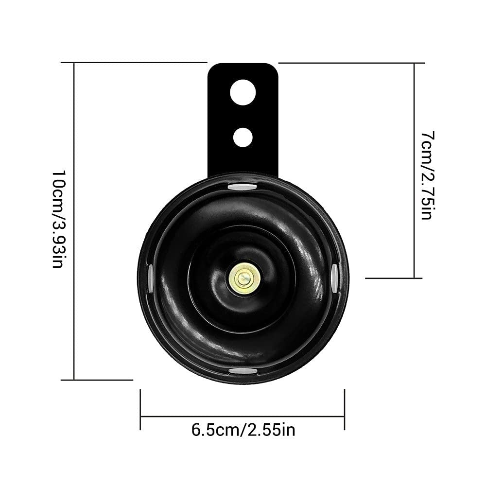 2 PCS 105dB Snail Air Horn Kit 6V DC Electric for Car Motorcycle Truck Trend Times 2