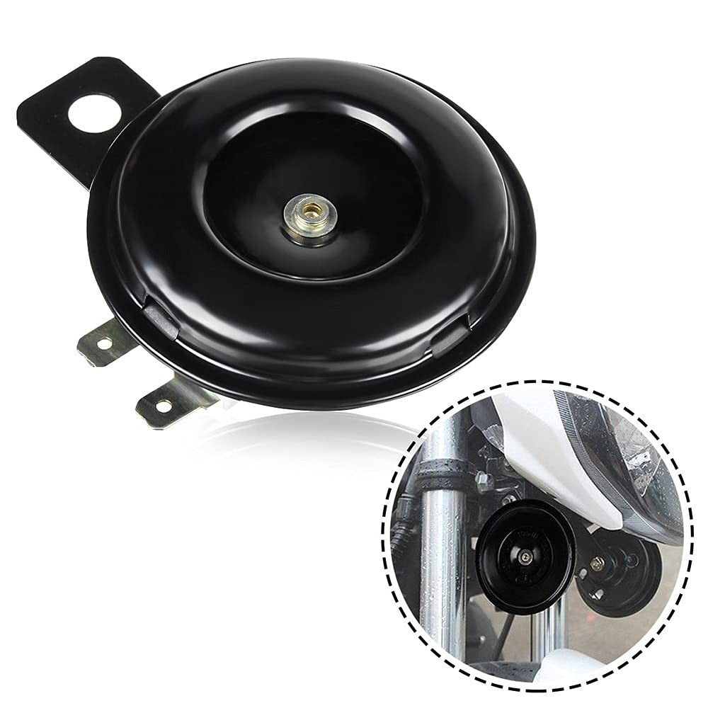 2 PCS 105dB Snail Air Horn Kit 6V DC Electric for Car Motorcycle Truck Trend Times 3