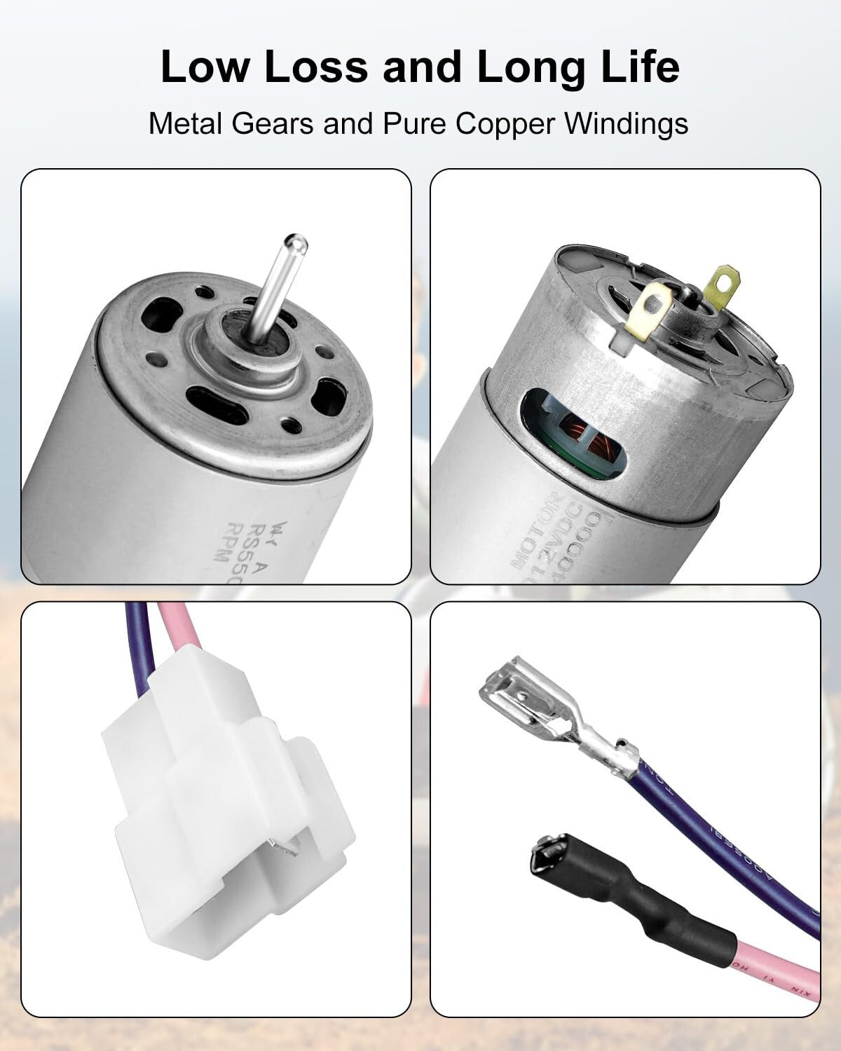 2 Pcs 12V RS550 Electric Motor 40000RPM High-Speed Power Drive Engine for Wheels Trend Times 3