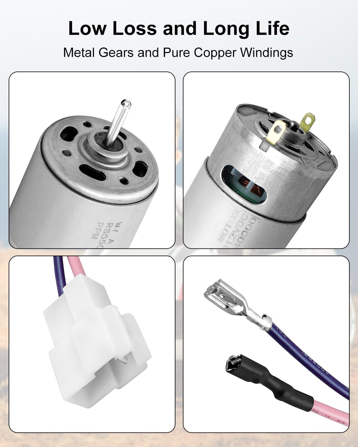 2 Pcs 12V RS550 Electric Motor 40000RPM High-Speed Power Drive Engine for Wheels Trend Times 1
