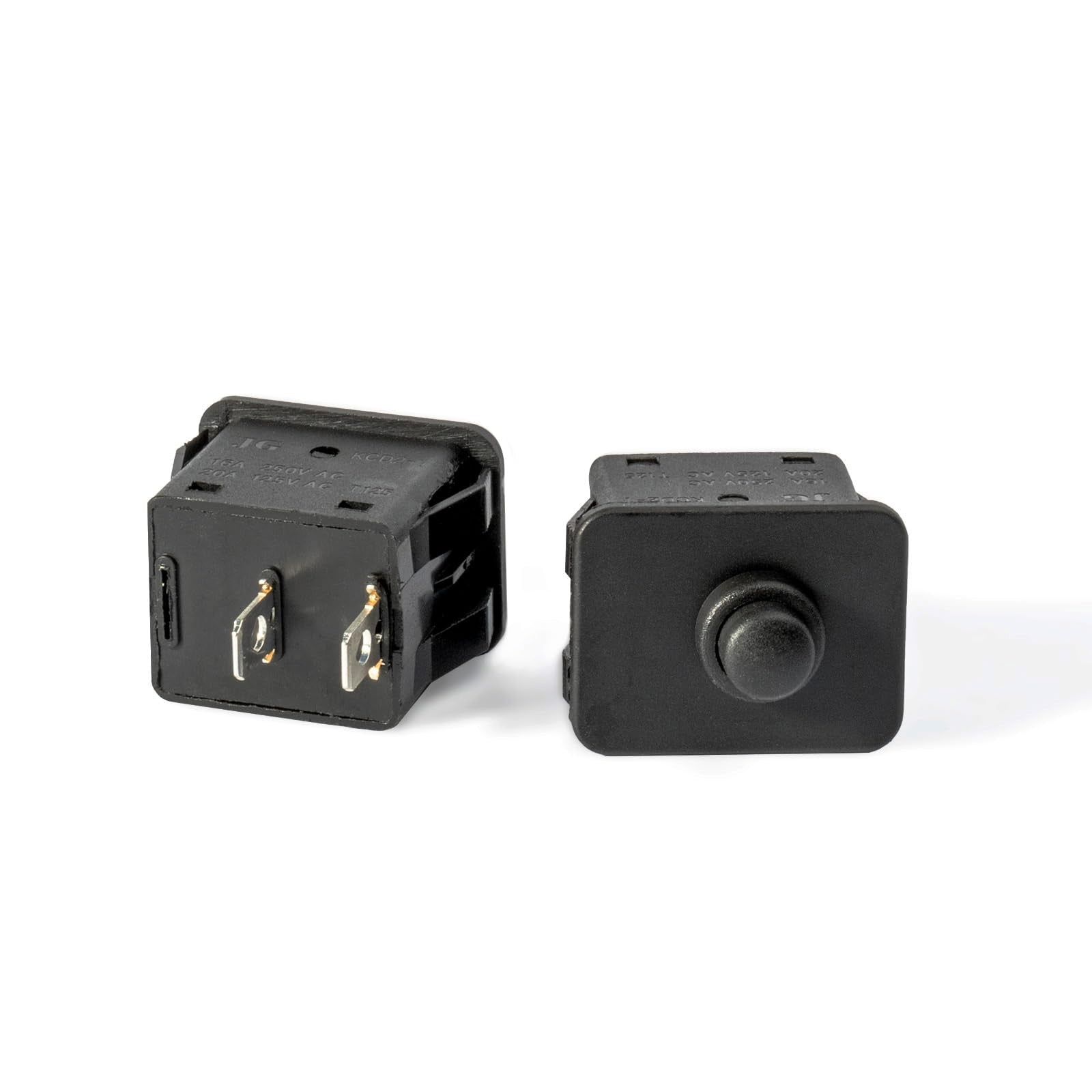 2-Pcs 6V/12V 2-Pin Plunger Type Power Wheel Foot Pedal Switch Accelerator Trend Times 2