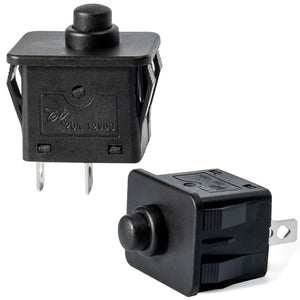 2-Pcs 6V/12V 2-Pin Plunger Type Power Wheel Foot Pedal Switch Accelerator Trend Times Variant 0