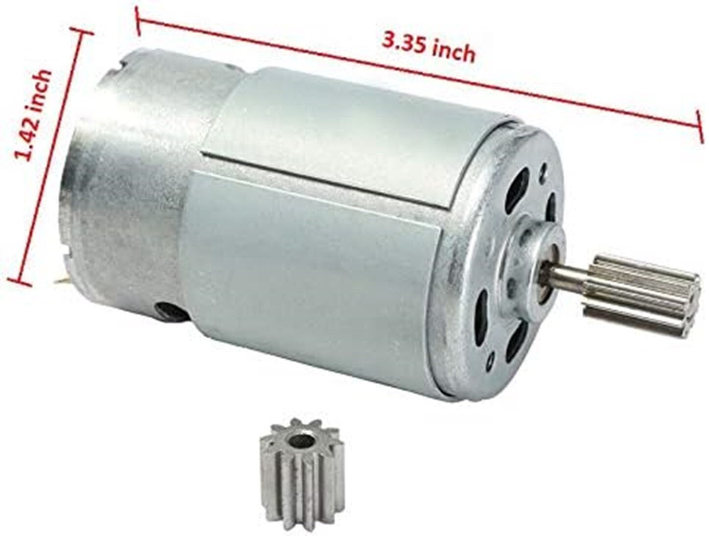2 Pcs RS550 12V High-Speed 40000RPM Electric Motor for Power Wheels Trend Times 1