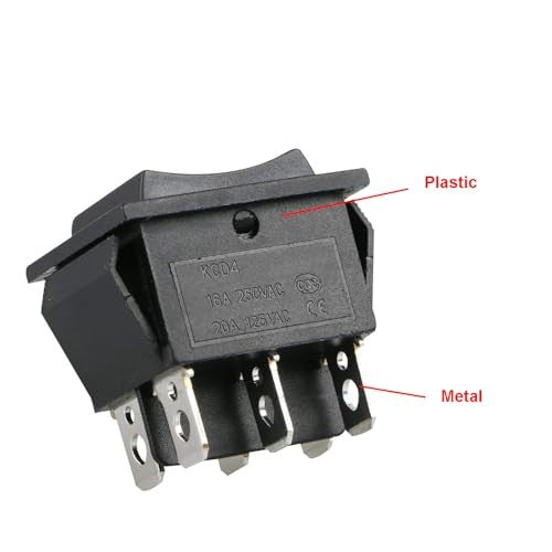 2 PCS 6V 12V ON-OFF-ON Switch Powered Wheels Replacement Part for Ride-On Car Trend Times 2