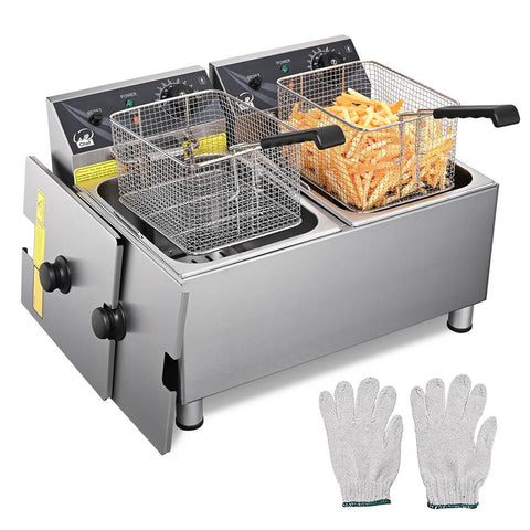 Commercial Deep Fryer Double Basket 220V 7200W