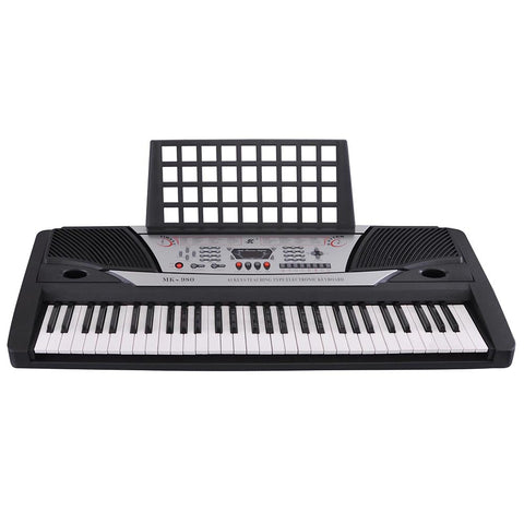 Musical Electronic Keyboard 61 Keys Instrument Black