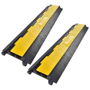 2 Channel Cable Protector Ramp Rubber Electrical Wire Cover Cord Guard 2 Packs - Trend Times Toy Stores