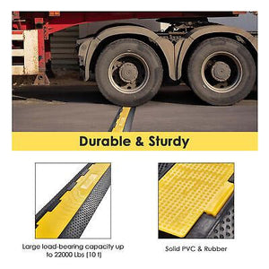 2 Channel Cable Protector Ramp Rubber Electrical Wire Cover Cord Guard 2 Packs - Trend Times Toy Stores