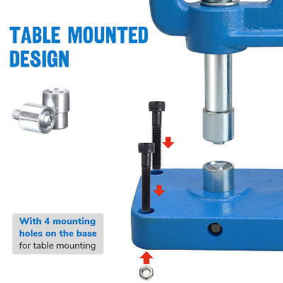 #2 Die Hand Press Eyelet Grommet Machine Table Mounted Hole Punch Tool Kit - Trend Times Toy Stores