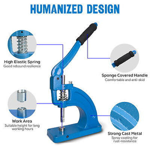 #2 Die Hand Press Eyelet Grommet Machine Table Mounted Hole Punch Tool Kit - Trend Times Toy Stores