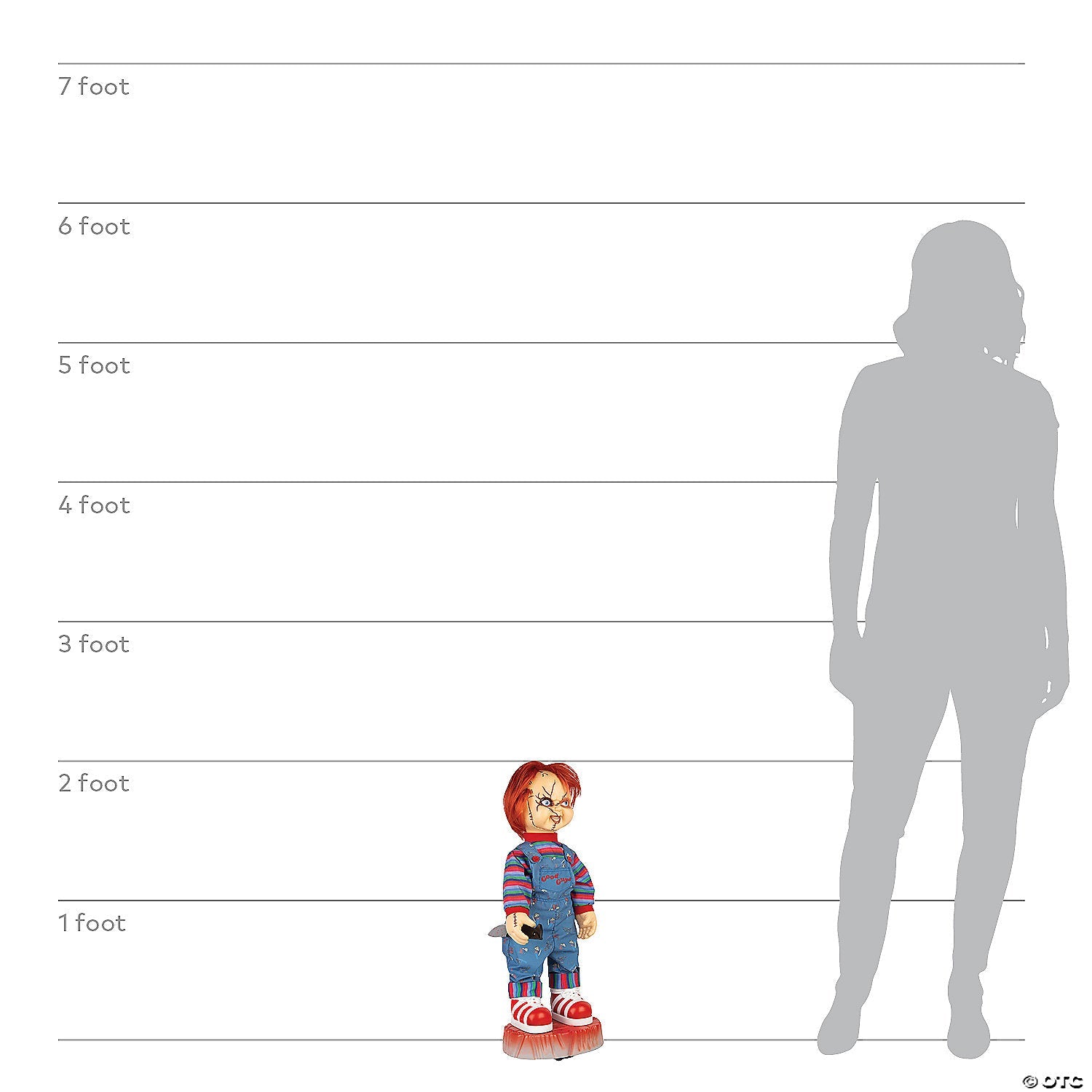 2 Ft. Chucky Animated Halloween Prop - Trend Times Toy Stores