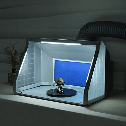 Portable Airbrush Hobby Spray Booth w/ Filter Fan Hose