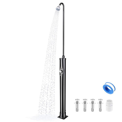 Solar Poolside Shower w/ Base & Sprinkler 2.3 Gallon
