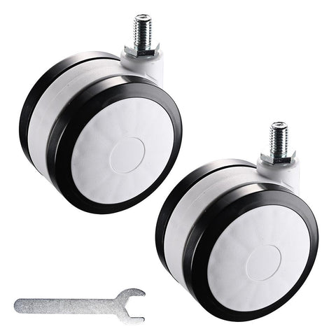 Mobile Computer Cart Swivel Caster Wheels 2Pcs