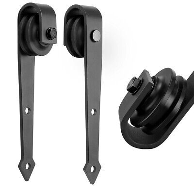 6-6-ft-modern-antique-style-sliding-barn-wood-door-hardware-closet-set-kit-black-66.png
