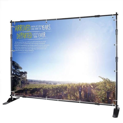8' Jumbo Telescopic Trade Show Adjustable Banner Stand