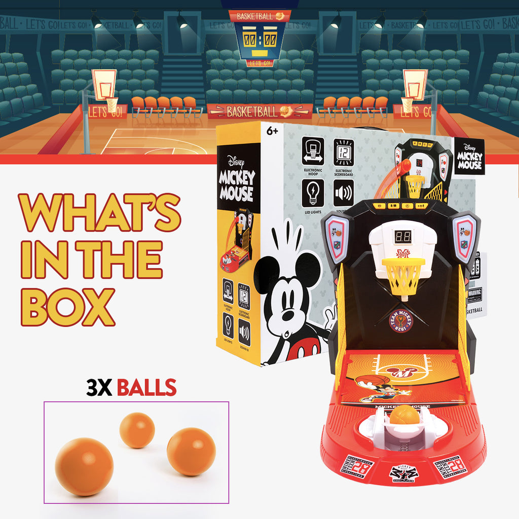 Mickey Mouse Electronic Tabletop Basketball Playset