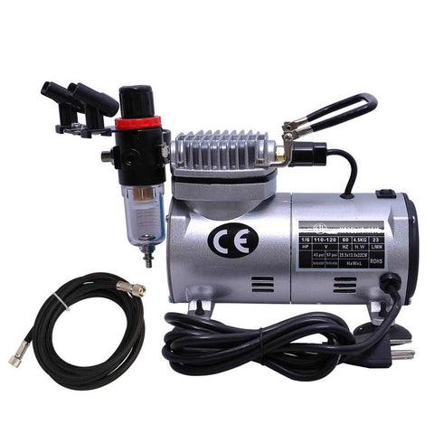 Airbrush Pro 1/6 HP Air Compressor w/ Regulator Filter